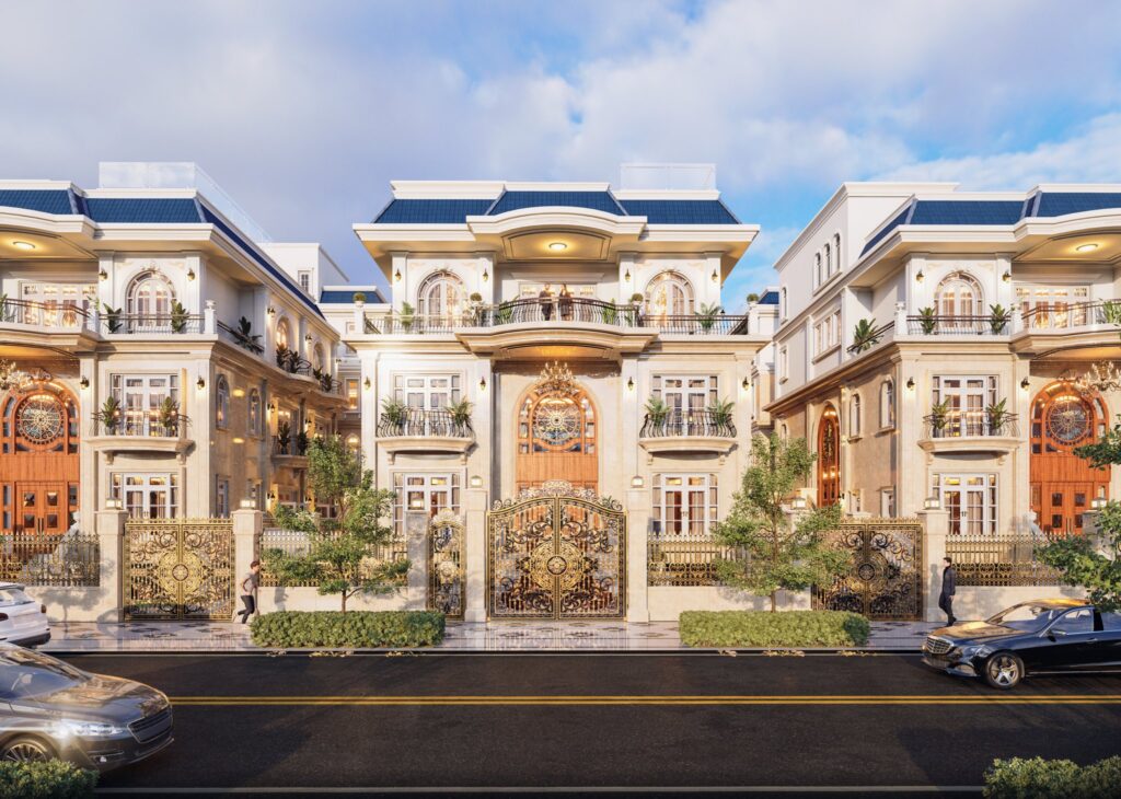 Mặt nhìn trực diện biệt thự Mansion