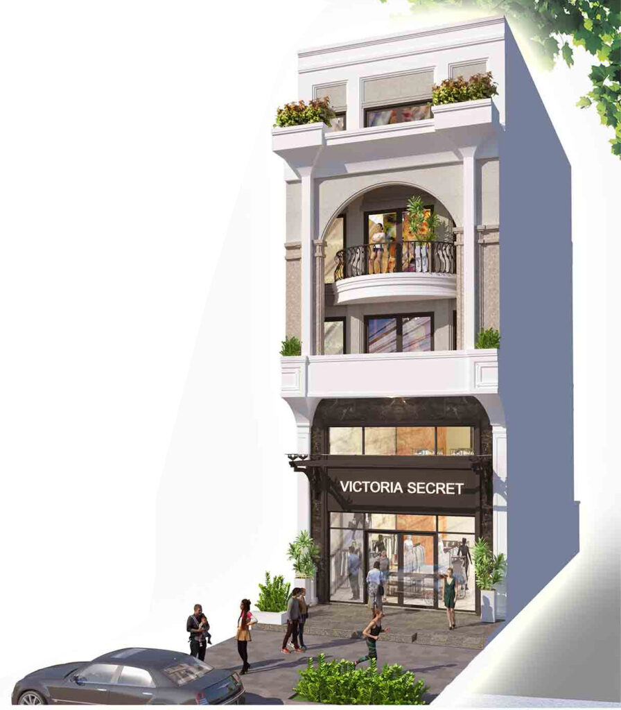 mau nha golden shophouse