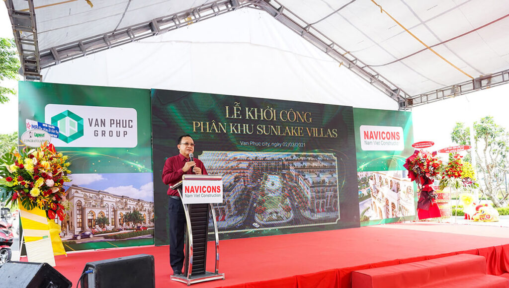 khoi cong xay dung sunlake villas