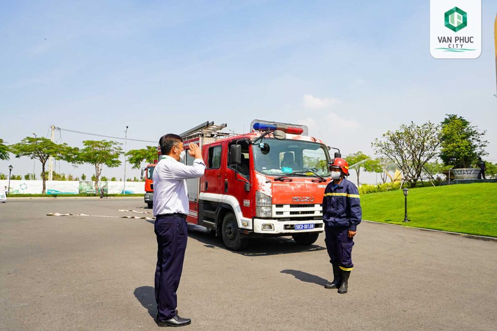 tap huan nghiep vu pccc tai khu do thi van phuc
