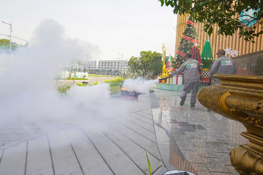 tap huan nghiep vu pccc tai khu do thi van phuc