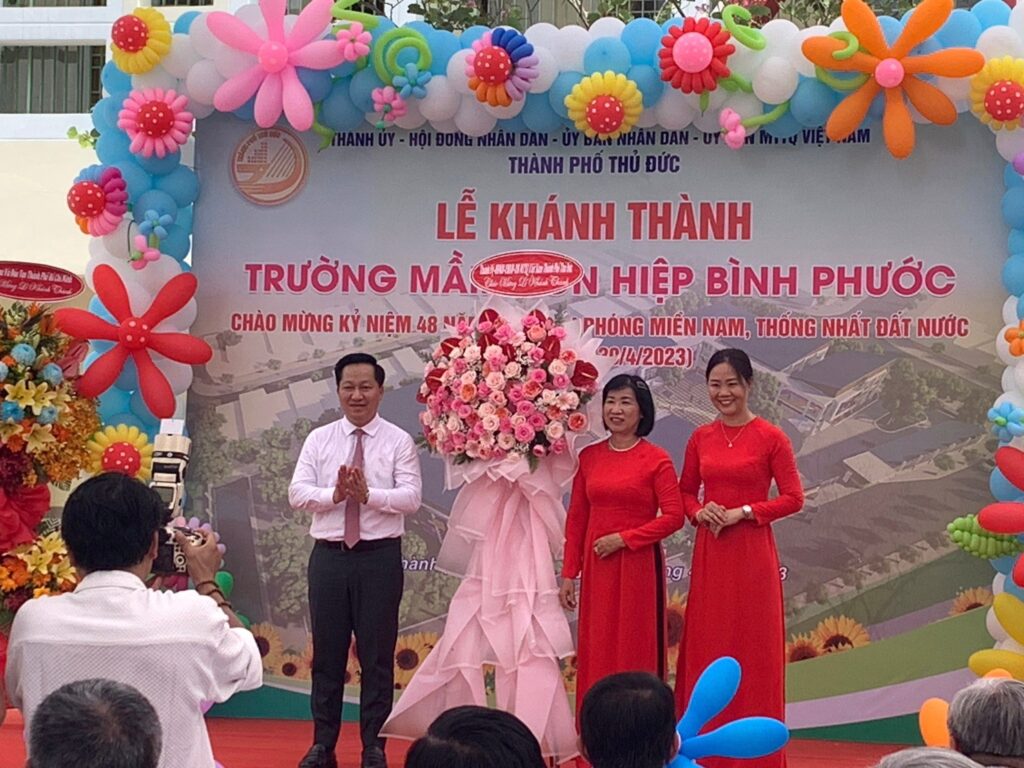 khánh thành trường mầm non hiệp bình phước tại khu đô thị vạn phúc