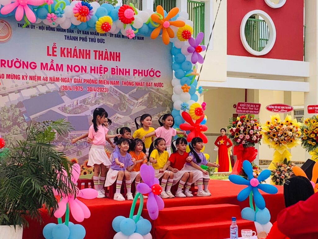 khánh thành trường mầm non hiệp bình phước tại khu đô thị vạn phúc